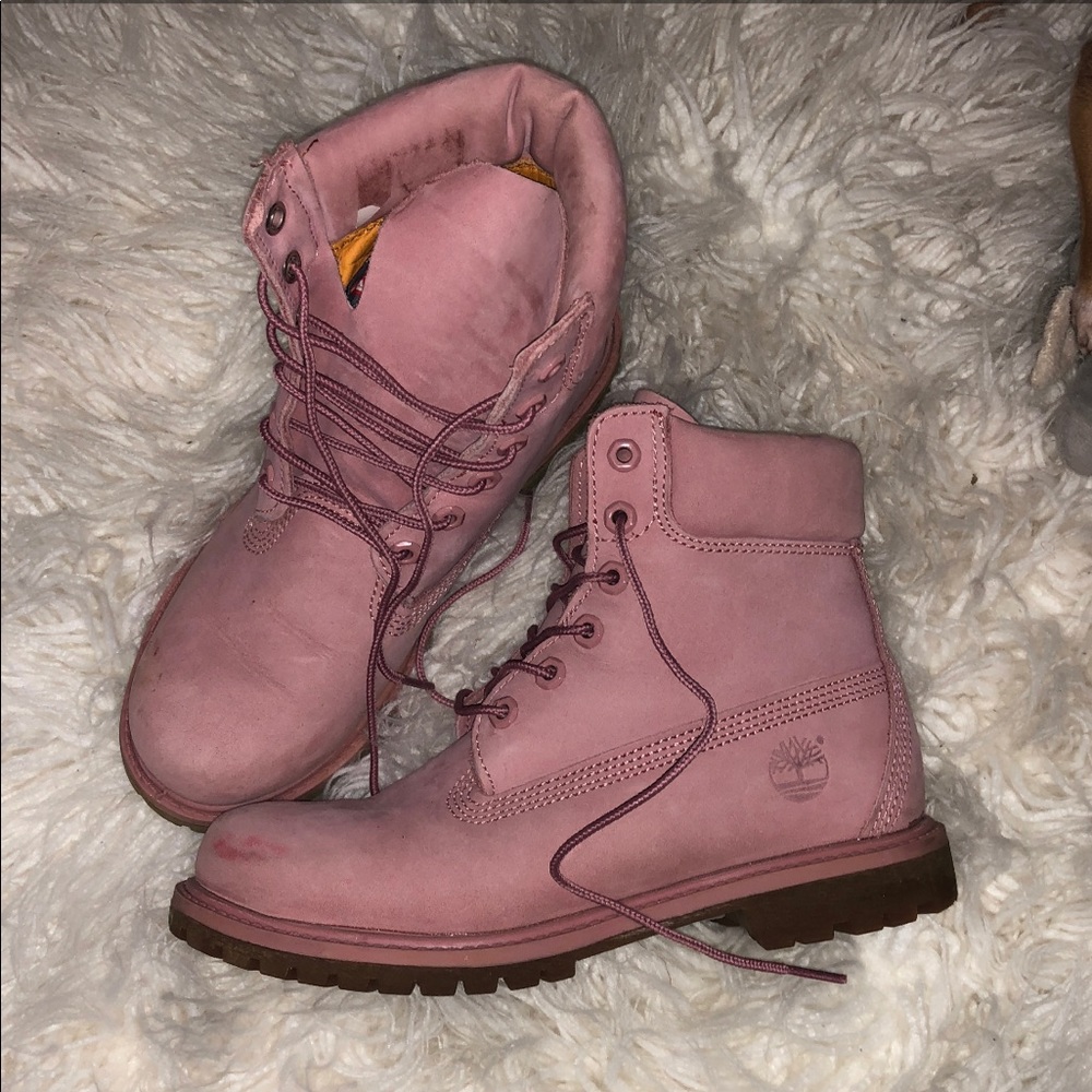 Women’s rose pink tombs timberland boots